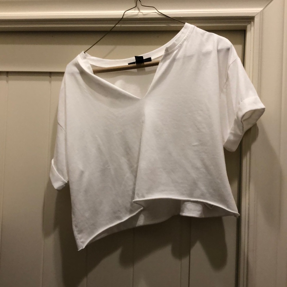 Forever 21 white crop top